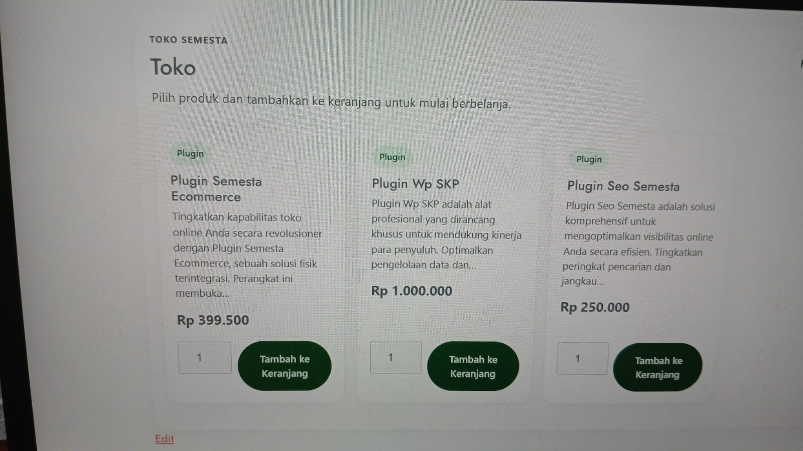 Semesta Ecomerce